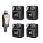 XVIVE U4 SET R4 : Système ear monitor complet pour quatre musiciens