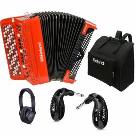Roland FR-4XB RD PACK : Accordéon livré pack sans fil, housse, casque