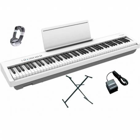 Roland FP-30X WH PACK   : Piano  livré avec support, casque et pédale