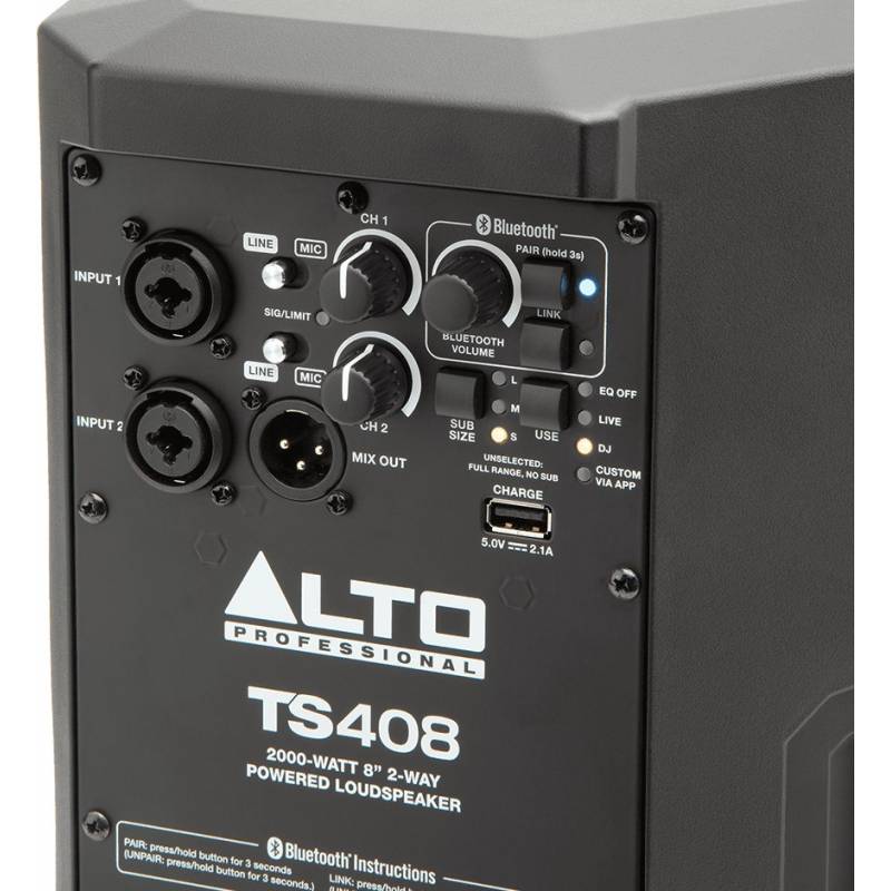 ALTO TS408 Enceinte pouces amplifiée et bluetooth