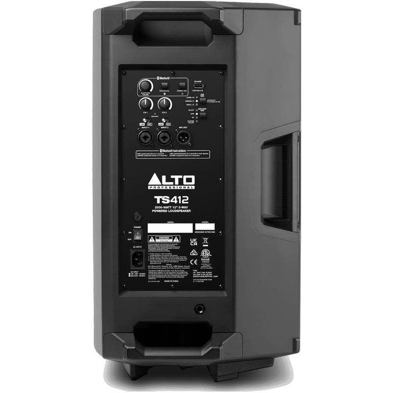 ALTO TS412 La fiabilité par excellence amplifiée 1250W et bluetooth
