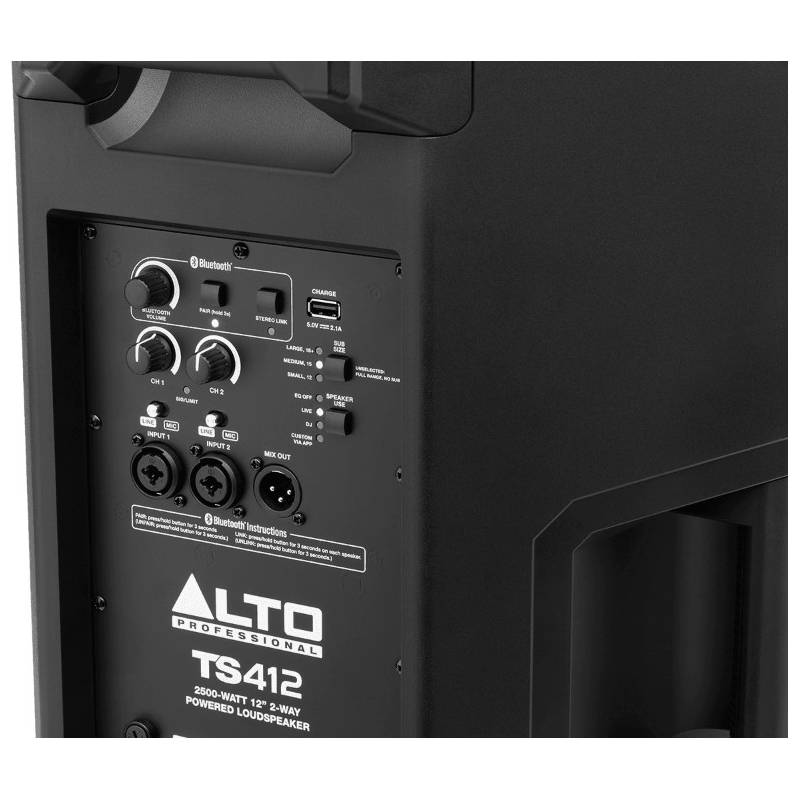 ALTO TS412 La fiabilité par excellence amplifiée 1250W et bluetooth