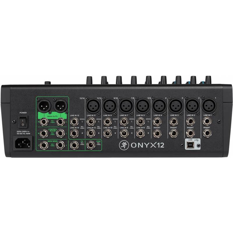 MACKIE ONYX12 : Mixez, enregistrez, diffusez, et bien plus encore