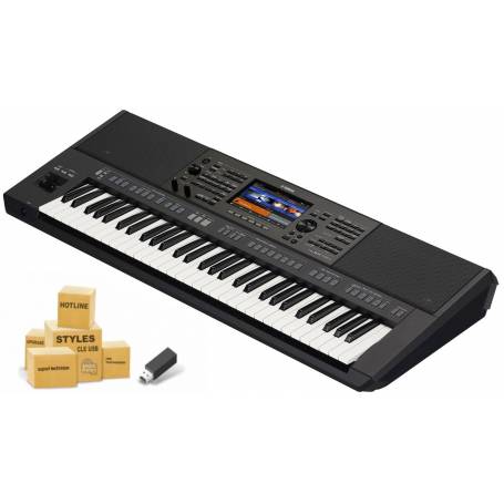 Clavier arrangeur PSR-SX720, support technique après achat, livré avec clé STYLES