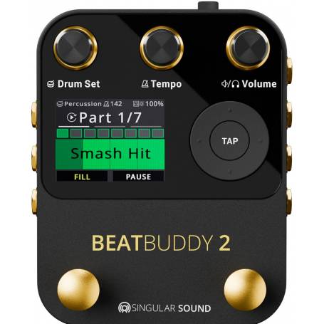 SINGULAR SOUND BEATBUDDY 2 : boîte à rythmes scénique personnalisable