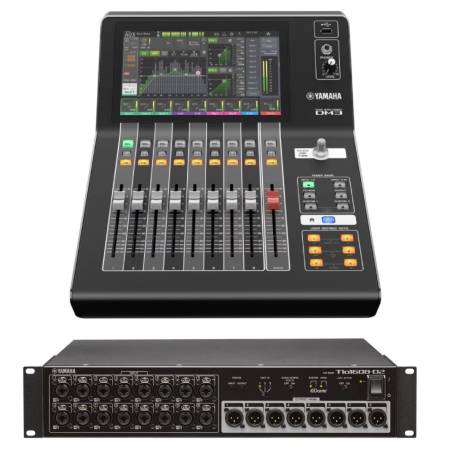 YAMAHA DM3 TIO1608 PACK : console numérique Dante + stagebox