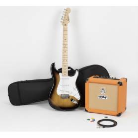 SQUIER STRAT SONIC CRUSH12 PACK : guitare + ampli Orange + accessoires