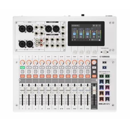 YAMAHA MGX12V WH : console numérique blanche audio/vidéo 18x18 HDMI