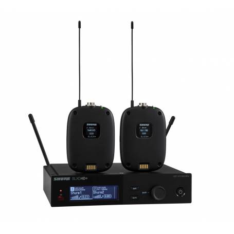 SHURE SLXD14D+ : système sans fil dual channel UHF pro