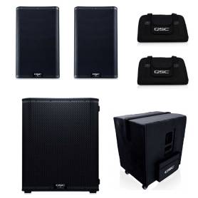 QSC Pack K12.2 + KS118 + housses : système sonorisation complet