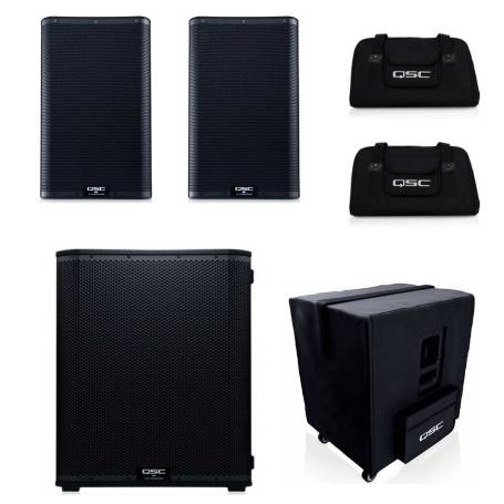QSC Pack K12.2 + KS118 + housses : système sonorisation complet