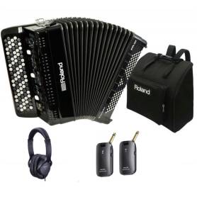 Roland FR-4XB BK : Accordéon + audio HF + casque + housse