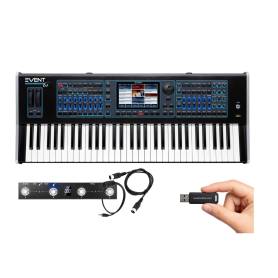 KETRON EVENT 61  : Clavier arrangeur 61 notes + pédalier midi + clé USB