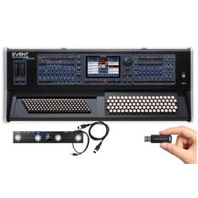 KETRON EVENT CHROM : Chromatique accordéons + pédalier midi + clé usb