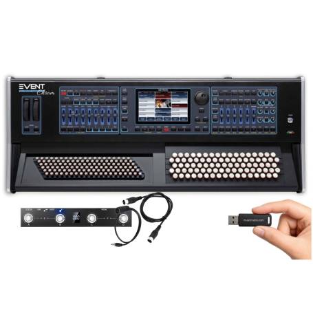 KETRON EVENT CHROM : Chromatique accordéons + pédalier midi + clé usb