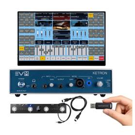 KETRON EVM : Arrangeur pilotable à distance + pédalier midi et clé usb