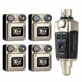XVIVE U45R4 : monitoring in-ear sans fil 5.8 GHz pour 4 x musiciens