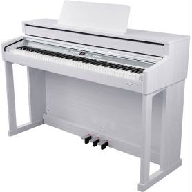 NUX NCK-430W : piano numérique meuble 88 touches, blanc et élégant