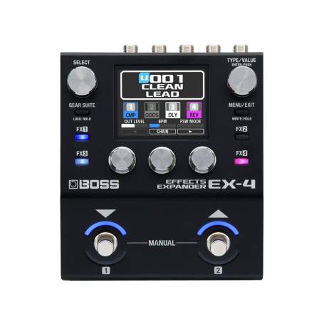 BOSS EX-4 : multi-effets 120 effets pour pedalboard guitare et basse