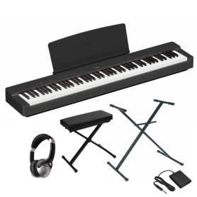 YAMAHA P-225B BIG PACK : Piano 88 notes banquette, support et casque