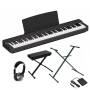 YAMAHA P-225B BIG PACK : Piano 88 notes banquette, support et casque