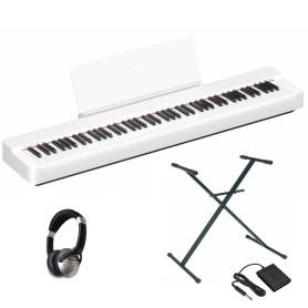 YAMAHA P-225WH FULL PACK : Piano 88 notes avec support, pédale et casque