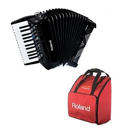 FR-1XB BK - Accordéon Roland Noir, léger et pratique