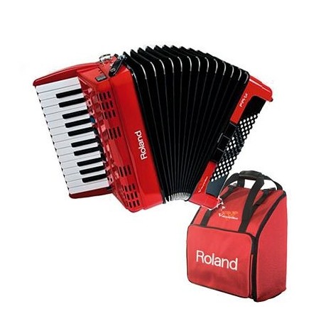FR-1X RED Accordéon Roland - Touches piano - Rouge