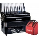 FR-1XB BK - Accordéon Roland Noir, léger et pratique