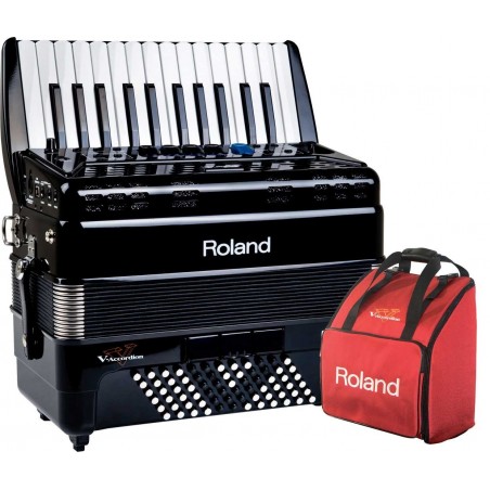 FR-1XB BK - Accordéon Roland Noir, léger et pratique