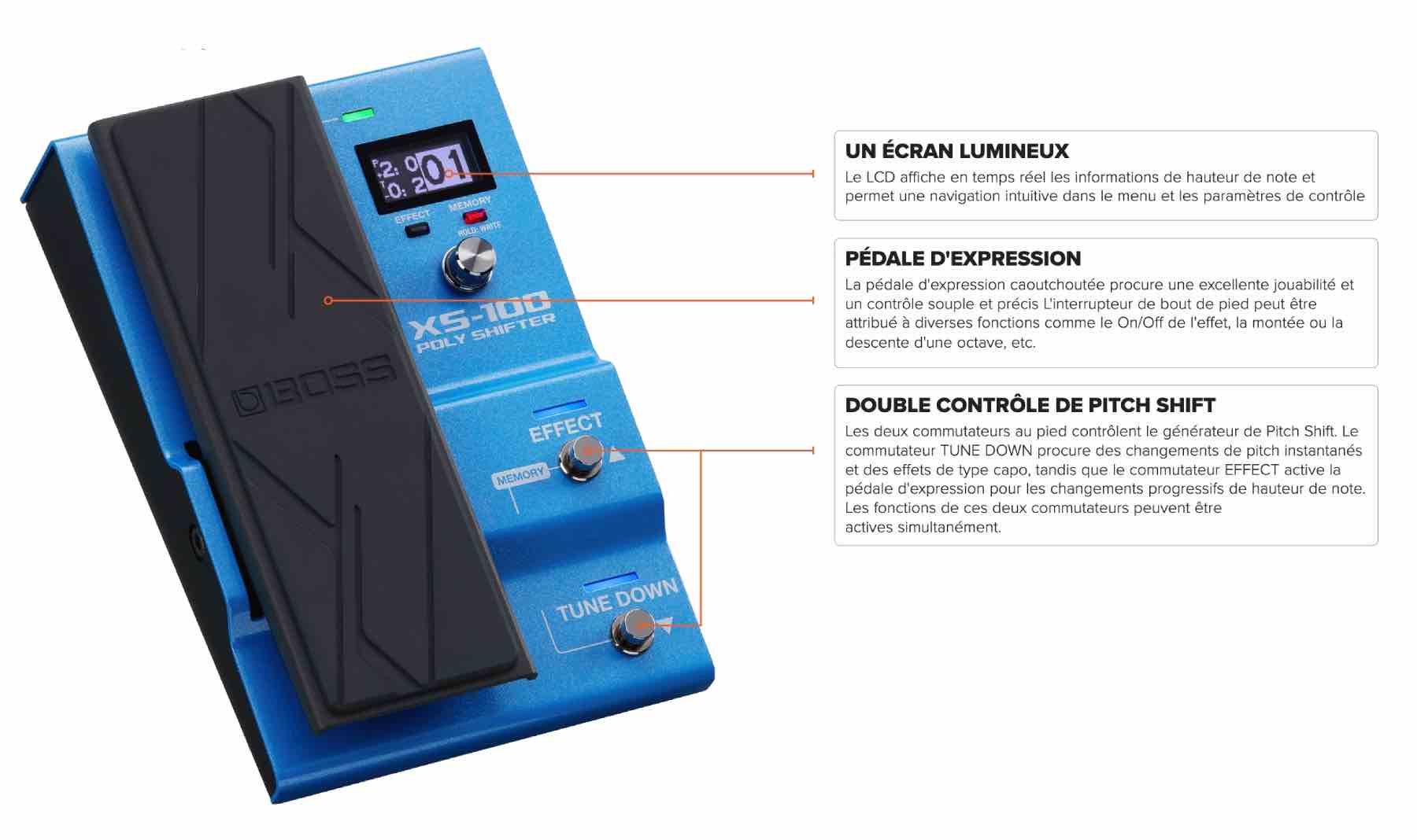 controleurs pitch XS-100 BOSS