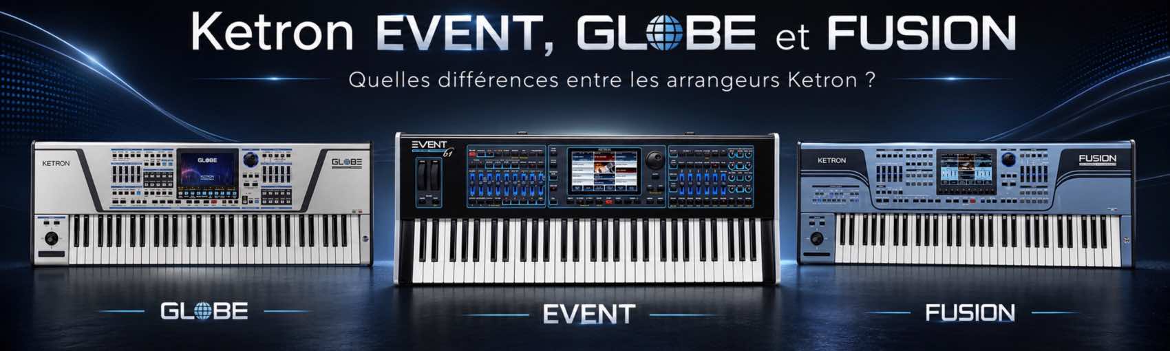 Ketron différences entre EVENT GLOBE et FUSION