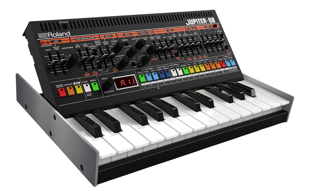 Roland JUPITER-08, synthétiseur polyphonique Roland Boutique avec clavier K-25m