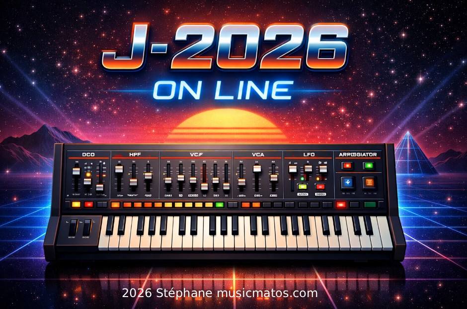 Synthétiseur virtuel en ligne rétro J-2026